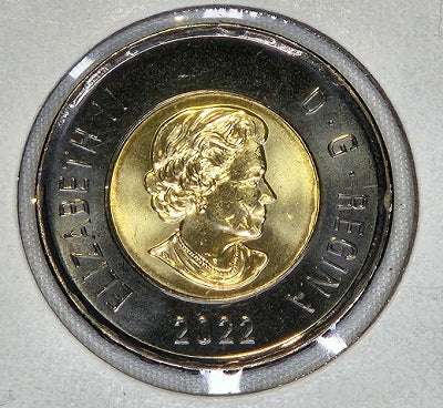 2022 Black Ring Remember the life and reign of Queen Elizabeth II Toonie