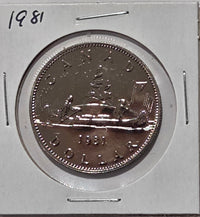 1981 $1 Coin (Nickel) image 2