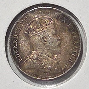1910 5 Cent Silver Pointed Leaves image 1