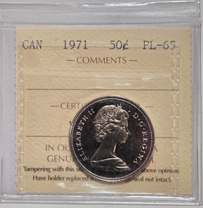 1971 50 cent Graded PL-65