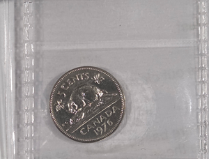 1976 5 cent Graded PL-65