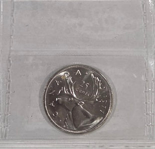 1977 25 cent Graded MS-65