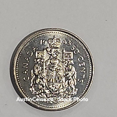 1993 Canada 50 Cent  BU