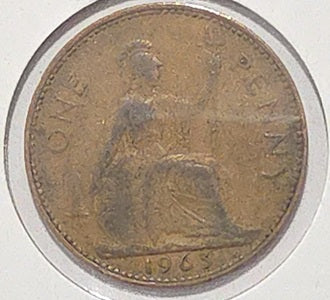 Great Britain  1963 1 Penny image 0