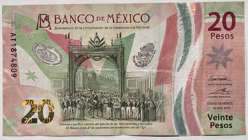 Mexico 20 Pesos Banknote 24 May 2021 Issue image 0