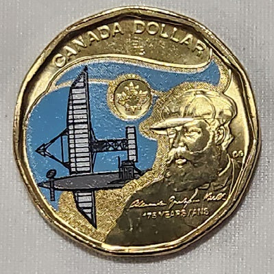 2022 $1 Commemorative Alexander Graham Bell Loonie
