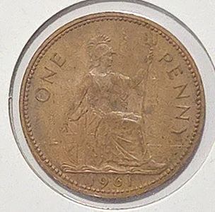 Great Britain  1961 1 Penny image 0