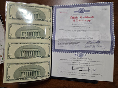 U.S. $5 Black Angus Bankers Portfolio image 2