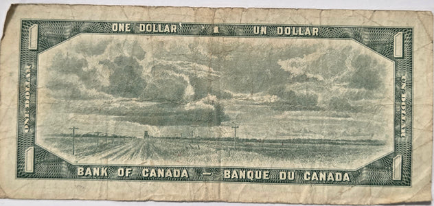 $1.00 Banknote 1954 Beattie-Rasminsky - HF3174877 image 1