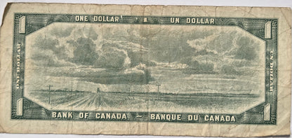 $1.00 Banknote 1954 Beattie-Rasminsky - HF3174877 image 1