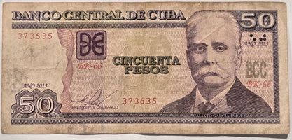 Cuba 50 Peso Banknote 2013 Series 373635 image 0