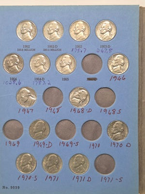 U.S. Nickel Collection Lot 17 1962 - 1976 image 2