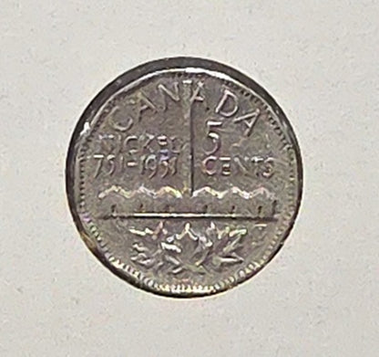 1951 5 cents - Comm. (1751-1951) image 2