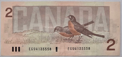 $2.00 Banknote 1986 Series Bonin-Thiessen - CBI9323026 image 1