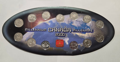 2000 Canadian Millennium Quarter Set image 1