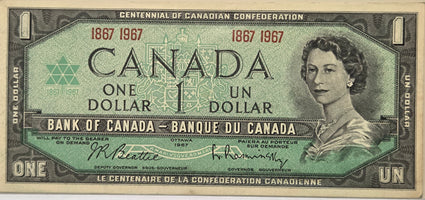 $1.00 Banknote 1967 YEARS ONLY Beattie-Rasminsky image 0