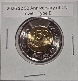 2026 $2 CN Tower Toonie type B image 0