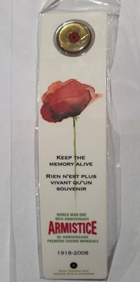 2008 Canada 25-cent Poppy Bookmark image 2