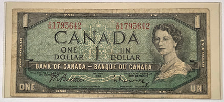 $1.00 Banknote 1954 Series Beattie-Rasminsky - IM1795642 image 2