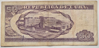 Cuba 50 Peso Banknote 2013 Series 004756 image 2