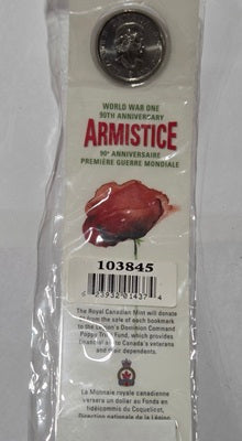 2008 Canada 25-cent Poppy Bookmark image 1