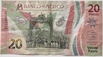 Mexico 20 Pesos Banknote 10 Oct 2022 Issue image 2