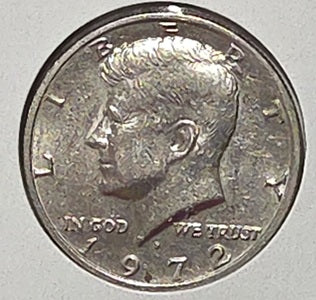 U.S. 1972 D 50 Cent image 1