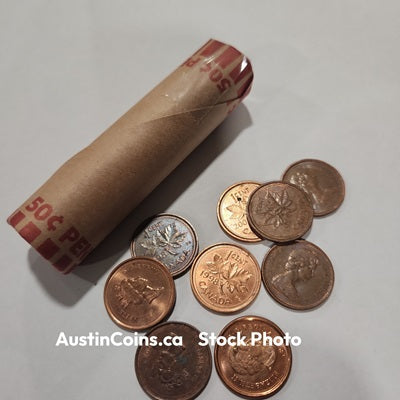 Roll of Canadian Pennies