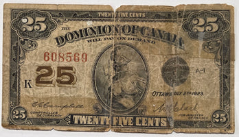 25 Cent Note 1923 Series Campbell-Clark 608569 image 2
