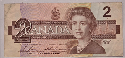 $2.00 Banknote 1986 Series Bonin-Thiessen - EGS4135486 image 0