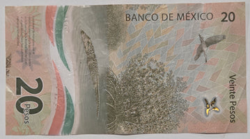 Mexico 20 Pesos Banknote 5 Oct 2021 Issue image 1
