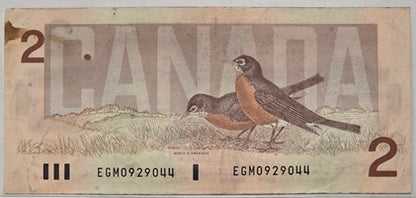 $2.00 Banknote 1986 Series Thiessen-Crow - EGM0929044 image 1
