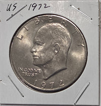 U.S. 1972 Eisenhower Dollar image 1