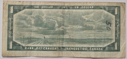 $1.00 Banknote 1954 Beattie-Rasminsky - BF6301115 image 1