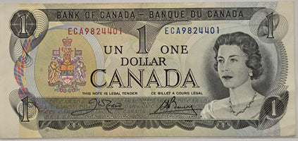 $1.00 Banknote 1973 Series Crow-Bouey - ECA9824401 image 2