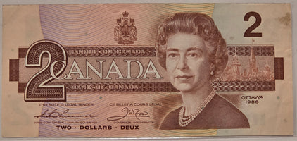 $2.00 Banknote 1986 Series Thiessen-Crow - EGM0929044 image 0