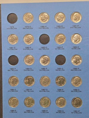 U.S. Dime Collection Lot 1 1965 - 2004 image 3