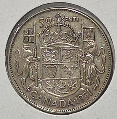 1951 50 Cent Silver image 0