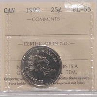 1999 25 Cent PL65 image 1