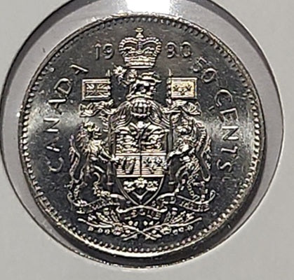 1990 50 cent BU image 0