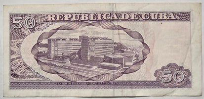Cuba 50 Peso Banknote 2020 Series 352744 image 2
