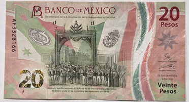 Mexico 20 Pesos Banknote 6 Jan 2021 Issue image 0
