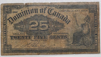 25 cents Banknote 1900 Series - Boville image 2