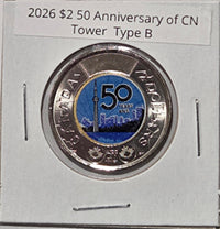2026 $2 CN Tower Colour Toonie type B image 3