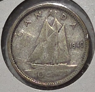 1940 10 Cent Silver image 0